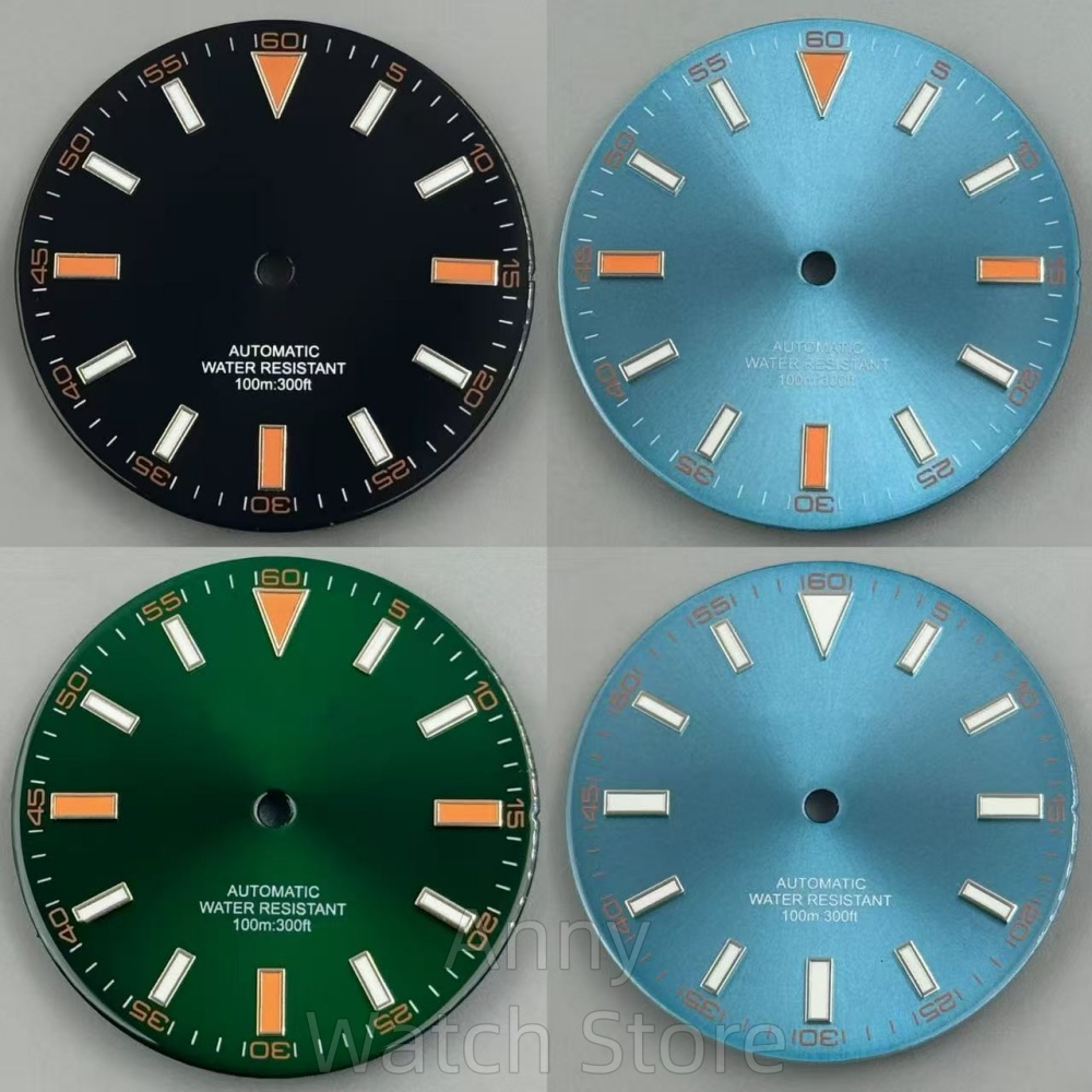 Luminous Dial Face - Luminous 32mm Sunberst/Glossy Watch Dial Watch