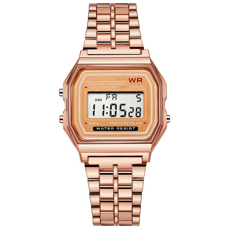 Luxury Rose Gold Women Watches - Vintage Digital Watch recension och pris