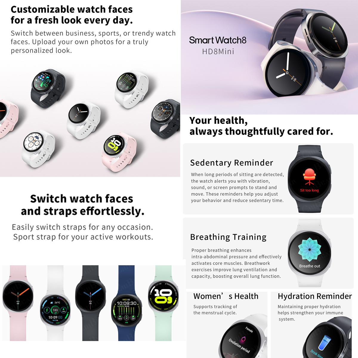 2026 New Watches 8 Mini GPS Tr - Smartwatch New Watches For Women recension och pris