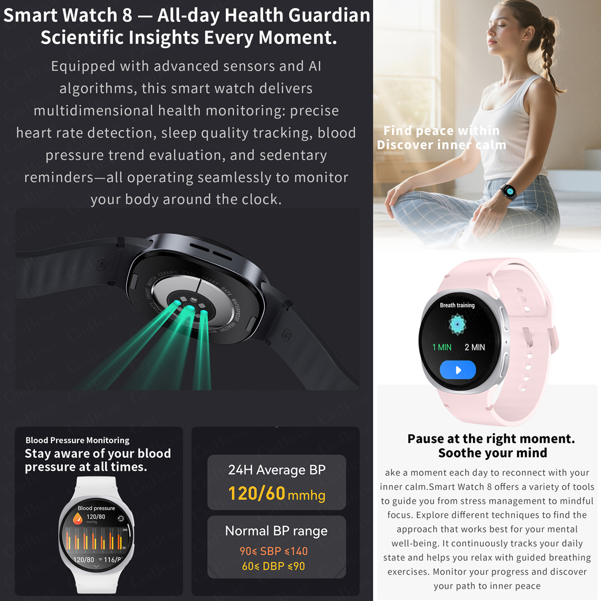 2026 New Watches 8 Mini GPS Tr - Smartwatch New Watches For Women recension och pris
