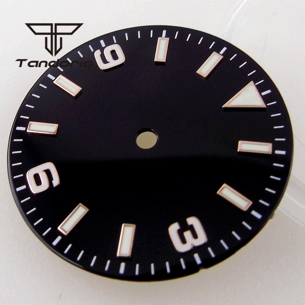 29mm Black/Blue Watch Dial Fit - Luminous Dial Face recension och pris