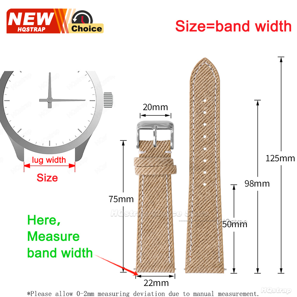 Nylon Denim Fabric Watch Strap - Omega Watches Smartwatch recension och pris