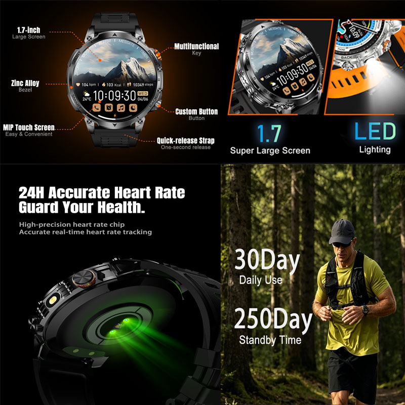 2026 New 1.46 Inch HD screen 1 - Smartwatch Professional Watches For Men recension och pris
