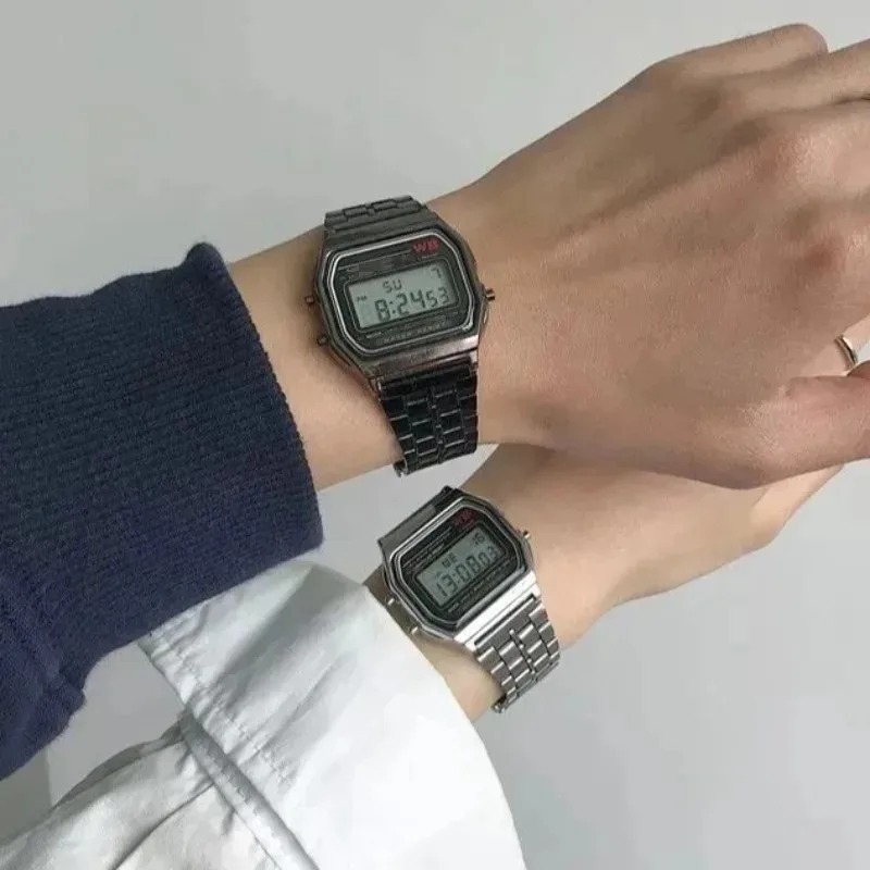 Luxury F91W Steel Band Watches - Vintage Digital Watch recension och pris