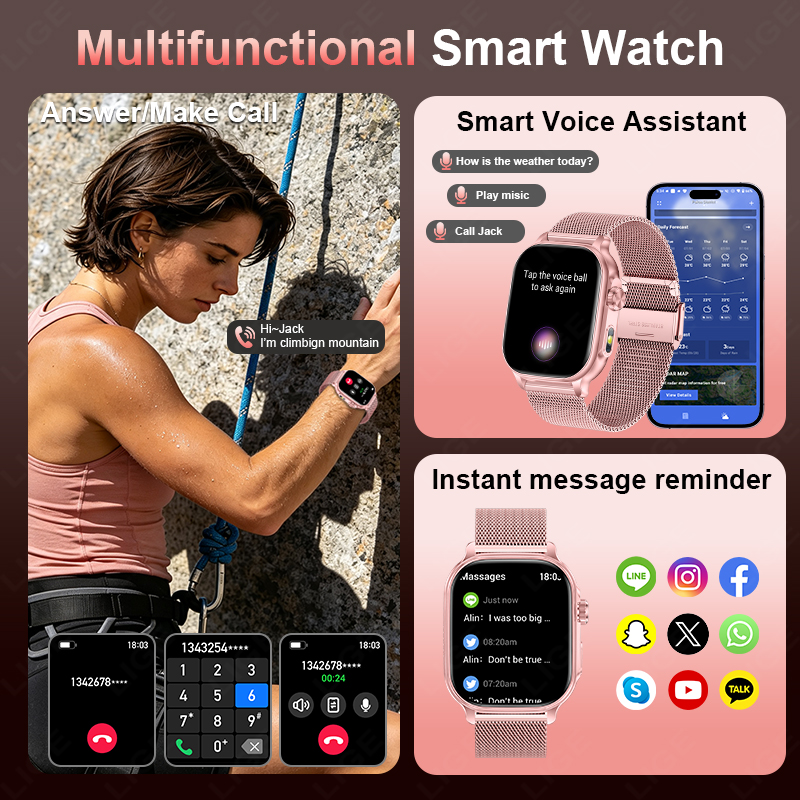 2026 New 1400mAh Large Battery - Smartwatch New Watches For Women recension och pris