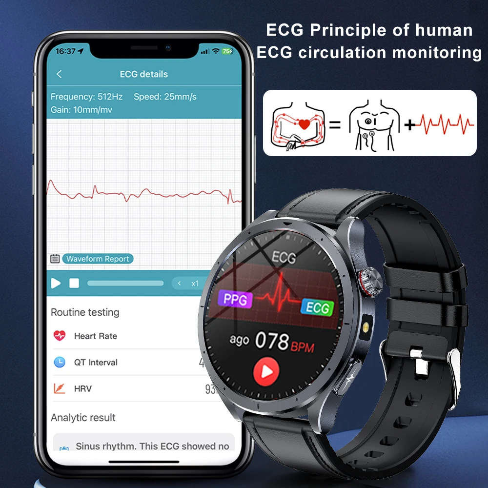 2025 New Health Detection ECG+ - Smartwatch Professional Watches For Men recension och pris