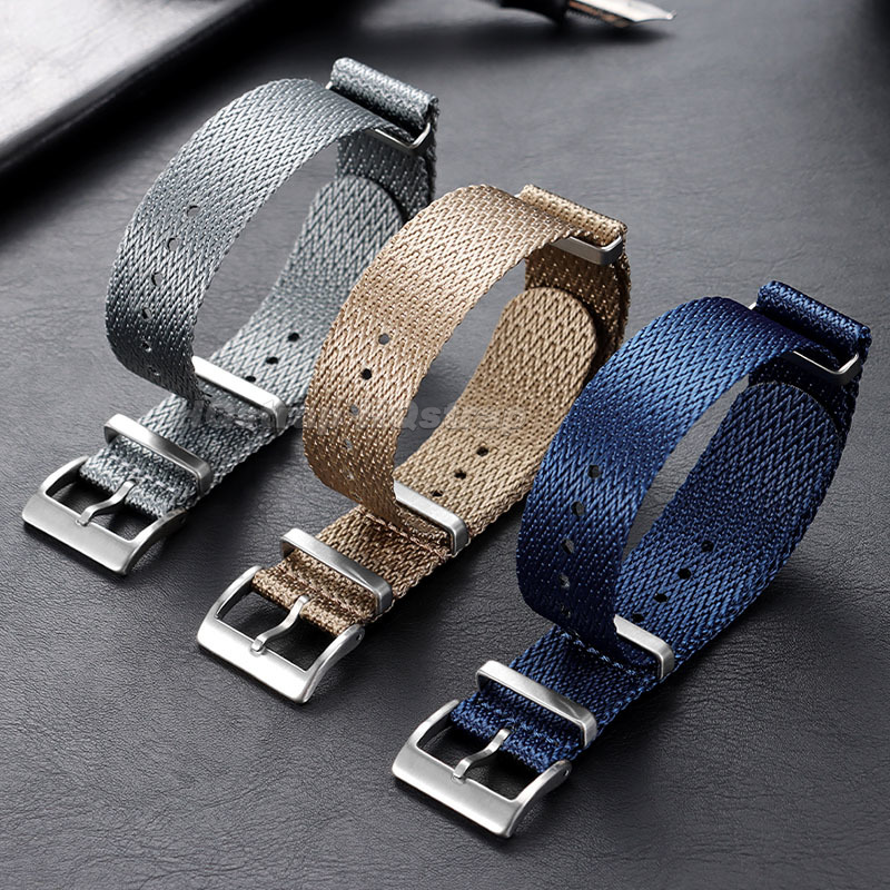 Canvas Nylon Watch Band 18mm 2 - Omega Watches Smartwatch recension och pris
