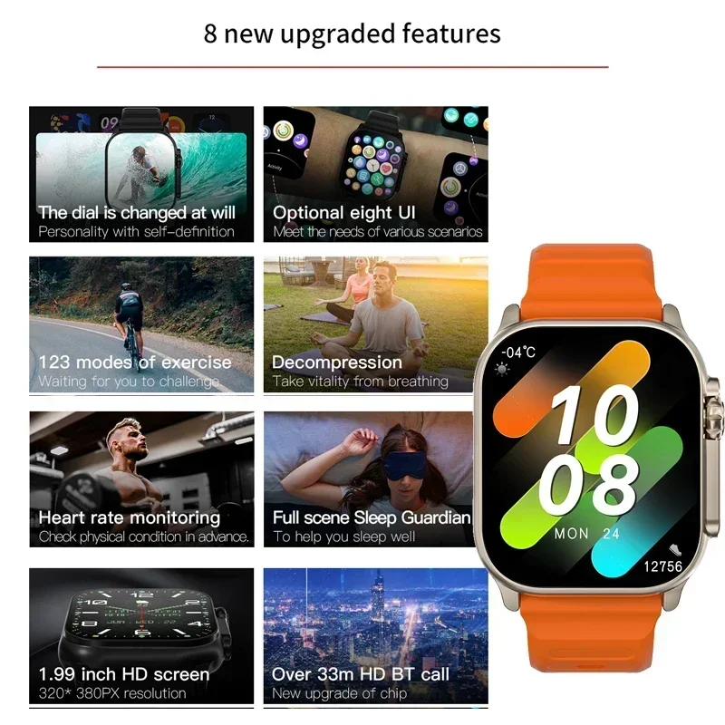 New Series 9 Watch PK HK8 PRO  - Smartwatch New Watches For Women recension och pris