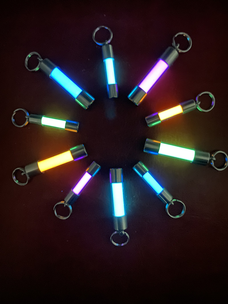 Glass Luminous Pendant Key Bag - Tritium Gas Tube recension och pris