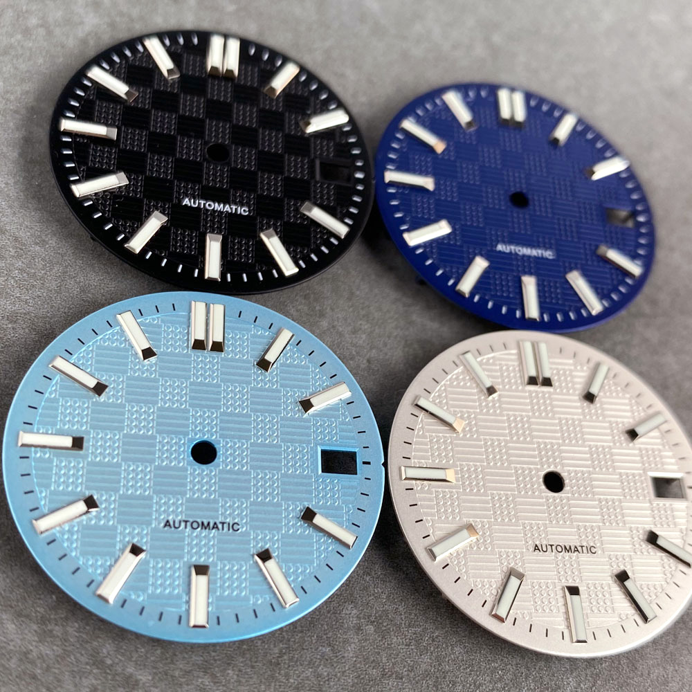 Black White Sky Blue Mod Watch - Luminous Dial Face recension och pris