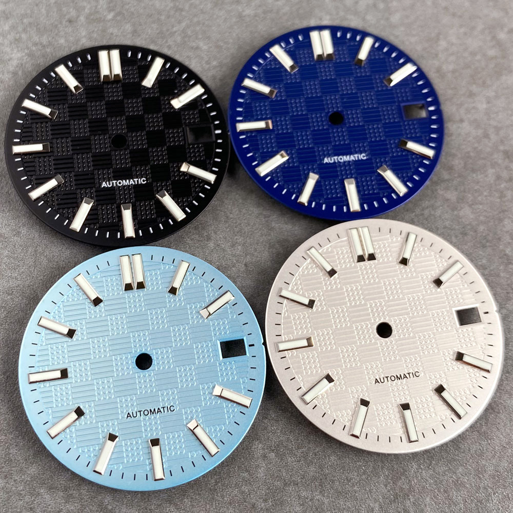 Black White Sky Blue Mod Watch - Luminous Dial Face recension och pris