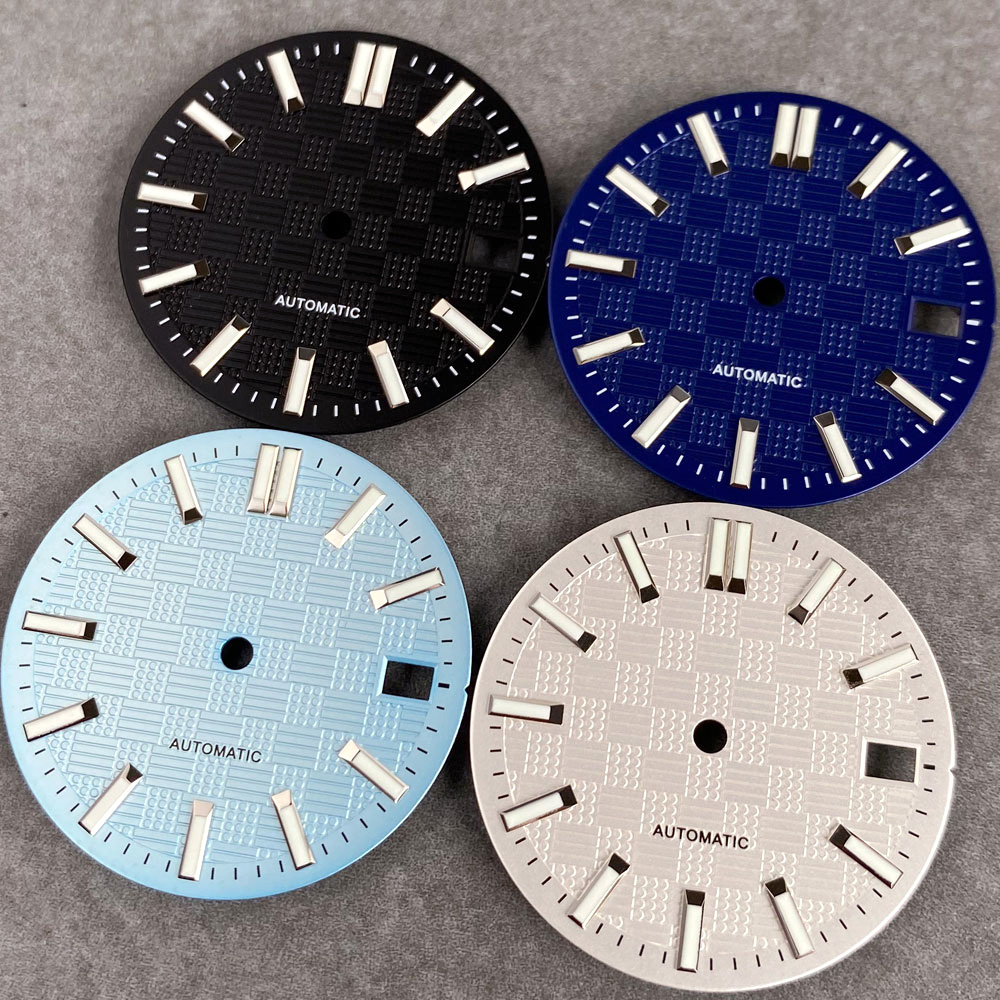 Black White Sky Blue Mod Watch - Luminous Dial Face recension och pris